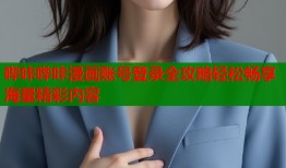 哔咔哔咔漫画账号登录全攻略轻松畅享海量精彩内容