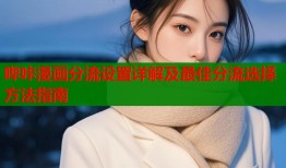 哔咔漫画分流设置详解及最佳分流选择方法指南