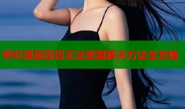 哔咔漫画密码无法重置解决方法全攻略